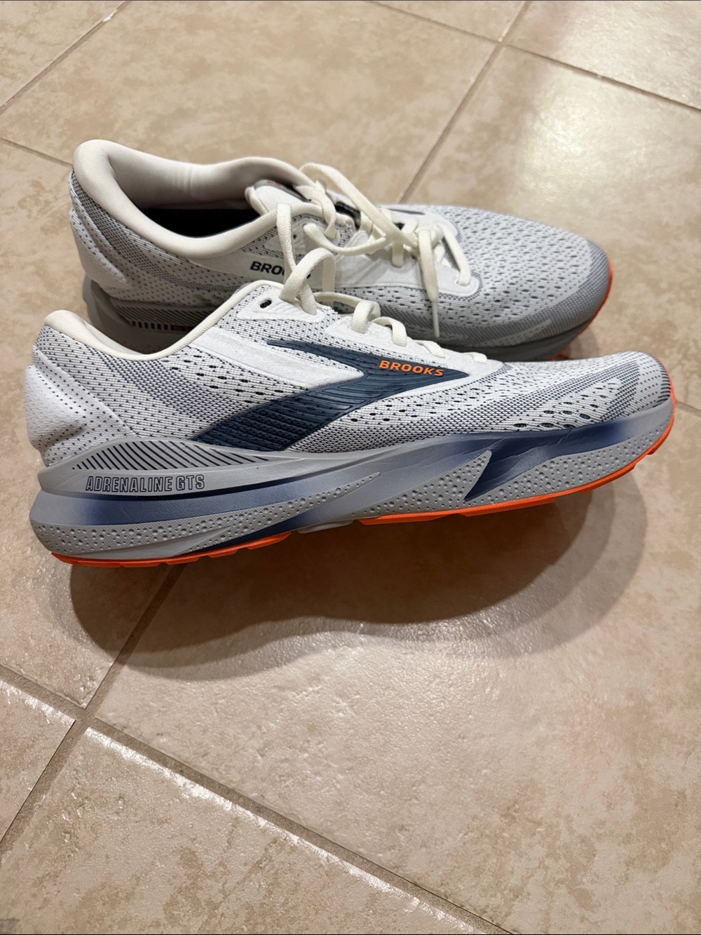 Brooks Running Shoes - White, Navy & Orange Accents *new*
